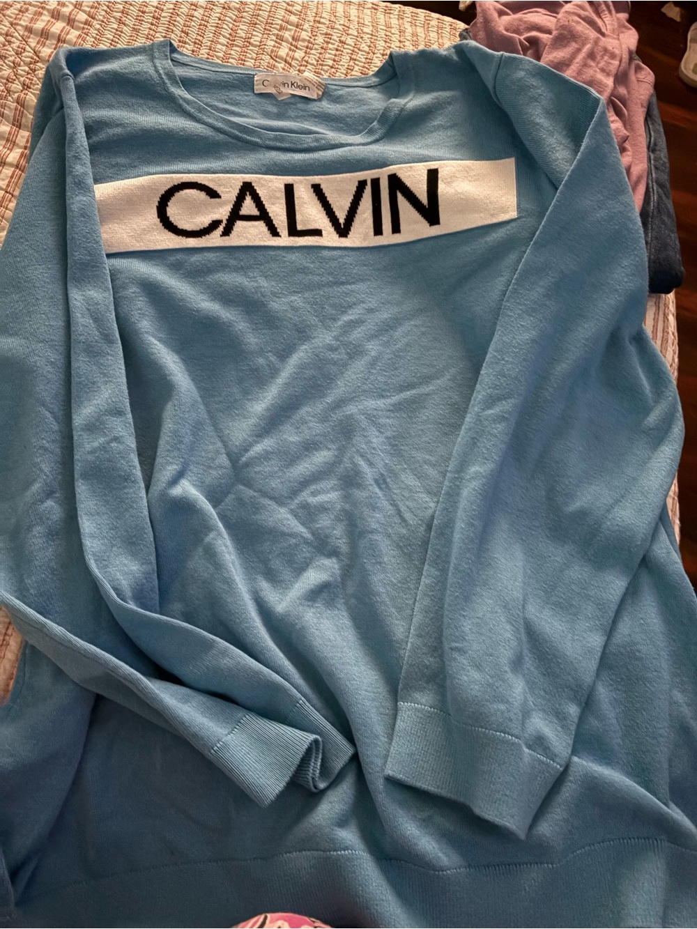 Calvin Klein Sky Blue Logo sweatshirt